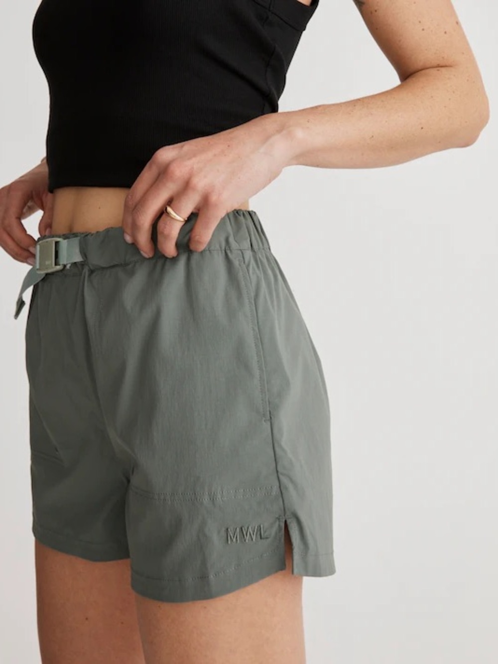 Madewell MWL Hiking Shorts in Architect Green Size Medium NWT